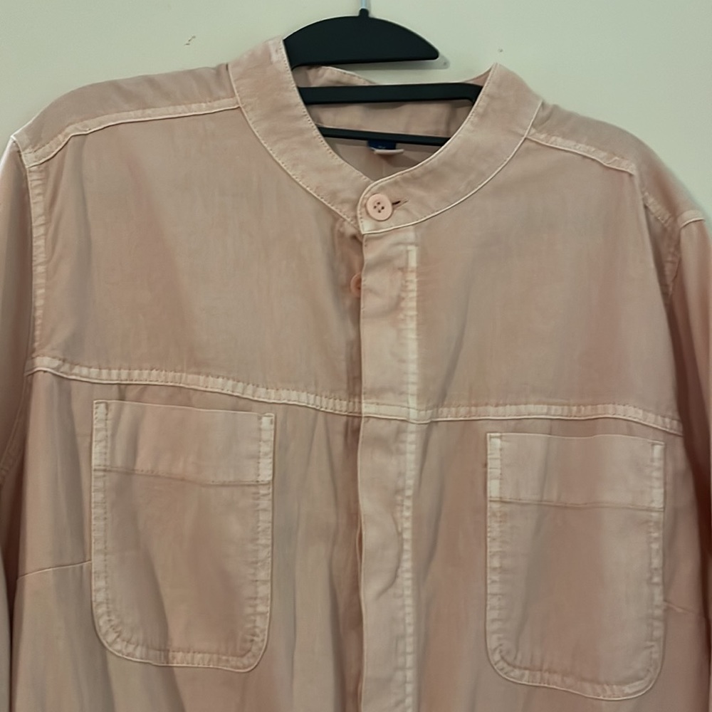 Old Navy light Peach Denim Jumpsuit, 2X - Picture 3 of 13